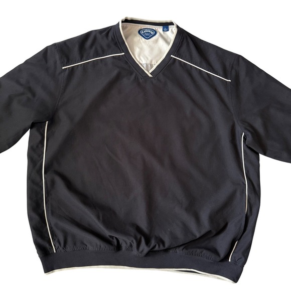 Callaway Golf Other - Callaway Golf Sport Mens Pullover Jacket Black V Neck Lightweight Size XL